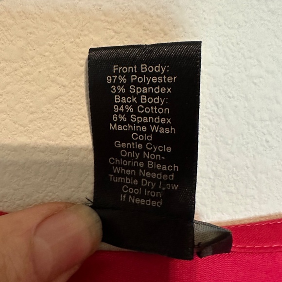 Ann Taylor Loft Hot Pink Fitted Top Medium - Picture 3 of 4